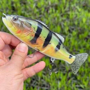 새로운 생명체 2 세그먼트 글라이드 미끼 배스 낚시 미끼 민물고기 농어 미끼