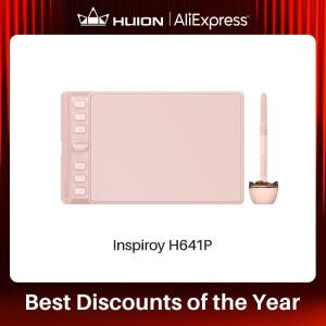 Huion piroy 2 S H641P 그래픽 태블릿 6.3x3.9 인치 디지털 드로잉 펜 6 익스프레스 키 지원 Android Mac W