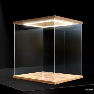 피규어 장식장 진열장 수납장 쇼케이스 전시장 아크릴 전시 케이스 조명 및 방진 기능 보관함 정리함 고화