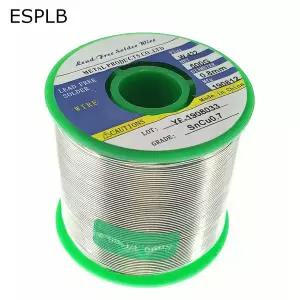 무연납 실납 납땜 와이어 ESPLB-500G 0.6/0.8/1.0/1.2/1.5/2.0mm 무연 주석 용접 인두 로진 코어 Sn99.3 Cu