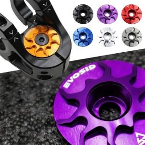 자전거 헤드셋 캡 MTB 로드 바이크 초경량 알루미늄 합금 커버 (포크 튜브용 나사 포함) 사이클링 액세서리