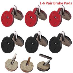 1-6 쌍 자전거 디스크 브레이크 패드 수지 철 MTB 유압 Jak 5 B777 M188 M208 용 세미 메탈릭 사이클링 부