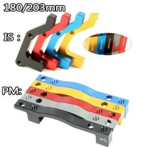 PM/IS MTB 캘리퍼 어댑터 전면 후면 180/203mm 자전거 디스크 브레이크 로터 알루미늄 합금 액세서리