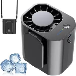 10000PRM 휴대용 허리 클립 팬 최대 20시간 미니 선풍기 충전식 캠핑 야외 작업 현장용 착용형 쿨링 벨트 -