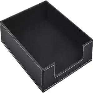 가죽 1겹 레터 트레이 스태커블 파일 문서 A4 용지 케이스 랙 데스크 사무용품 정리함 데스크톱 펜 메일