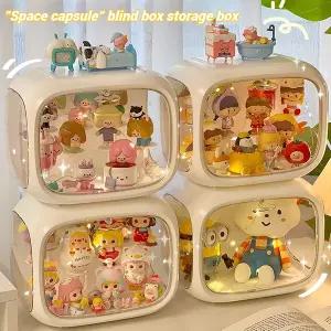 피규어 장식장 진열장 수납장 쇼케이스 전시장 수집품 LED 조명 아크릴 정리 상자 디스플레이 케이스 액션