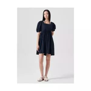 매장정품 에잇세컨즈 8SECONDS 코튼 퍼프소매 미니 원피스 네이비 324771LY7R 629089