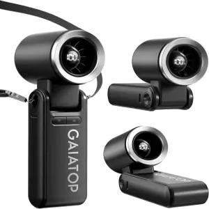 가이아탑 휴대용 터보 팬 21시간 냉각 180° 접이식 4-in-1 선풍기 6단(1-100) 개인용 미니 여행 작업 야외