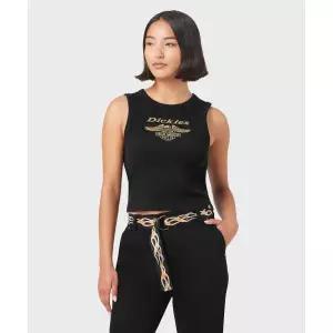 디키즈 X 할리데이비슨 우먼스 레이서백 크롭 탱크탑 Black 456368