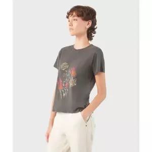 디키즈 X 할리데이비슨 우먼스 팬서시티 티셔츠 Black 456369