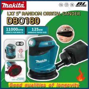전동 샌딩기 원형 마키타 DBO180Z 브러시리스 충전식 디스크 랜덤 오비탈 샌더 무선 목공 연마 퍼티 폴리싱