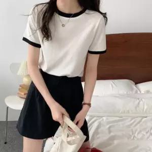 데일리 여성 반팔티셔츠 예쁜 봄 여름 라운드티