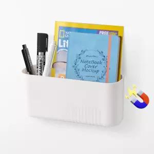 YOHOM 1개 자석 파일 홀더 드릴링 메일 매거진 문서 정리함 없음 - 캐비닛 화이트보드 냉장고 사무실