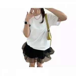 [매장정품] 와키윌리 키키 릴리 더블와펜 반팔 티셔츠 화이트 3321943