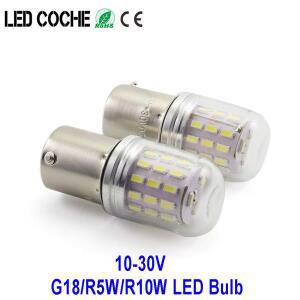 2PCS LED Canbus G18 1156 BA15S 자동차 브레이크 조명 방향 지시등 R5W R10W 12-24V 보트 램프