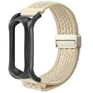 조절 가능한 스마트워치 소프트 우븐 니온 손목밴드 + 보호 케이스 베이스 핏으로 PLAUD AI 노트핀 레코더, 업그레이드된 18mm 핀 메모핀 스트랩으로 밴드 교체가 용이합니다