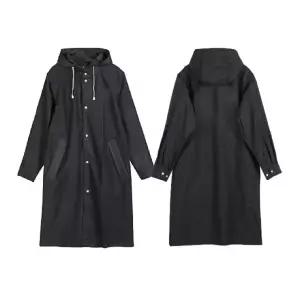 레인포커스 남녀공용 EVA 코트형 우비 휴대용 경량 우의