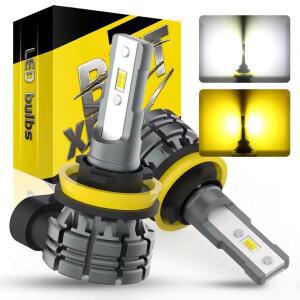 2개 60W 12000Lm 캔버스 H8 H11 H16JP LED 안개등 라다 그란타 칼리나 라르구스 니바 프리오라 베스타 XRAY