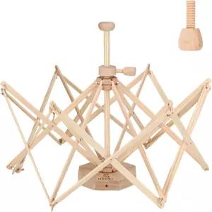 Olikraft 나무 실 스위프트 가벼운 역실 우산 볼 스킴 와인더 클램프 필요 없음 (특허 있음)