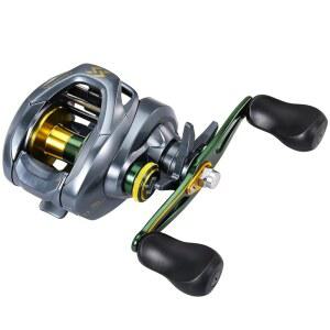 소가일랑 SY-200 미끼 캐스팅 낚시 릴, 11+1 이중 차폐 스테인리스 스틸 BB, 버튼 마그네틱 브레이크 7개, 기어비 7.6:1, 부드러운 드래그 17.64파운드