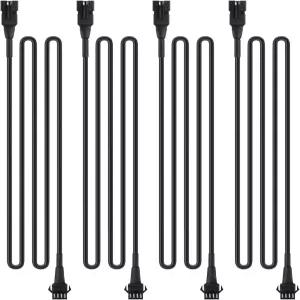 모터사이클의 4핀 고속 잠금 커넥터가 장착된 언더글로우 RGB LED 라이트 스트립 키트용 4피트 연장 코드