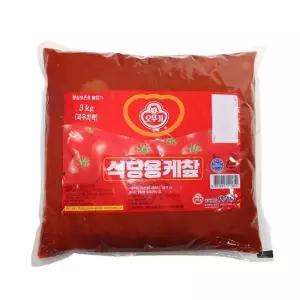 오뚜기 식당용케찹스파우트팩3.3kg 식당용케찹 스파우트팩 케첩
