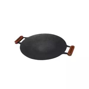 (정품) 코베아 프라임라운드그리들29 캠핑 요리 통주물 경량 우드손잡이 시즈닝필요없음 KECY9JT-05