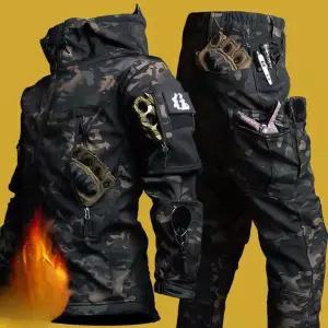 낚시방한복 동계 방수복세트 방한복 방수복 세트 밀리터리