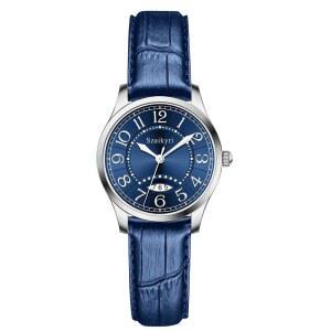 [미국배송] 읽기 쉬운 시간을 가진 여성용 자이키리 클래식 시계 아라비아 숫자 달력 방수 기능이 있는