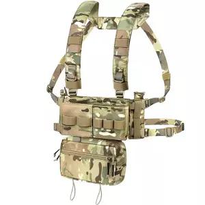 모터사이클 바이크 라이더 가죽 조끼 배스트 바이커 라이딩  다기능 MOLLE 멀티 포켓 퀵 릴리스 체스트 리