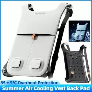 모터사이클 바이크 라이더 가죽 조끼 배스트 바이커 라이딩 냉각 반도체 냉동 에어컨 의류 캠핑 웨어러블