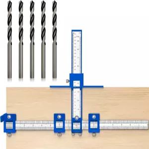 홀리맥스 캐비닛 하드웨어 지그 핸들 템플릿 도구 노브용 펀치 로케이터 드릴 가이드 도어 및 서랍 목공