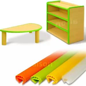 유치원 반원 책상 모서리 쿠션 보호대 어린이집 탁자 가구 라운드 커버 아이방 교구 책장 코너가드(2000mm)