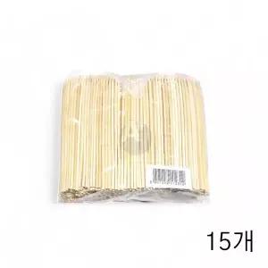 대꽂이 꼬치용 12Cm 1000입 X15개 대꼬지 대나무꽂이