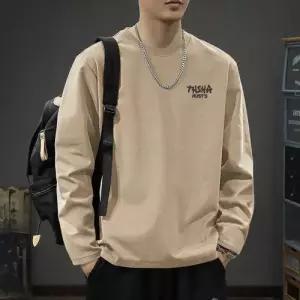 슬램덩크 남성용 가을 이너 캐주얼 라운드넥티 순면 라운드 빅사이즈 티셔츠 HO3