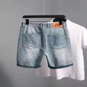 슬램덩크 데님 남자 캐주얼 청반바지 반바지 일자 스판 청바지 HO1