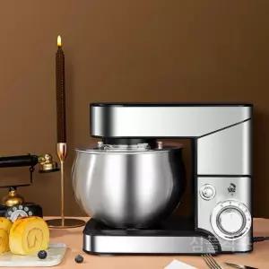 가정용반죽기 홈베이킹 베이킹 빵반죽기 블랙 전동 휘핑기계 스탠드 믹싱기 휘핑기 거품기 생크림 믹서