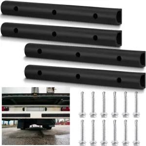 Yaocom 4개 2090616-2 20인치 범용 고무 범퍼 스트립 내구성 D자형 압출 가드 프로텍터 도크 트럭 장비 및