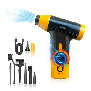 [미국배송] 무선 전기 압축 공기 먼지기 - 키보드 PC 카메라 풍선 쿠션용 펌프 에어 매트리스 침대 보트 수영 링 청소용 150000 MRP 송풍기