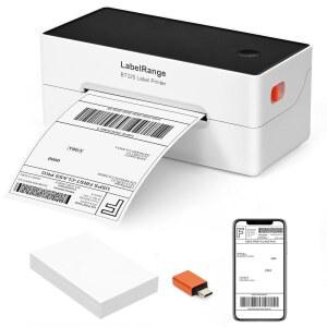 LabelRange Ecommerce 라벨 프린터 4x6, 열 배송 프린터, 아마존, 이베이, USPS, 해적선, 블루투스 및 USB 연결 지원