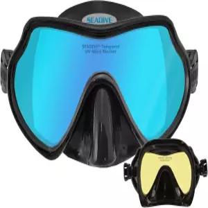 퍼지 밸브가 있는 씨다이브 이글 트루컬러-HD 마스크