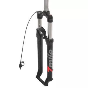 산악 자전거 유압 포크 프론트 서스펜션 자전거샥 26인치(그레이)