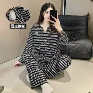 윈터솔져 겨울 춘추 투피스 잠옷세트 긴팔 실내복 패드 잠옷 설날 커플 KUK3