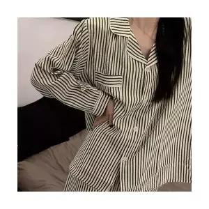 윈터솔져 커플 잠옷세트 소흥망비 ) 가을 잠옷 캐릭터 긴팔 바지 면 투피스 세트 KUK3