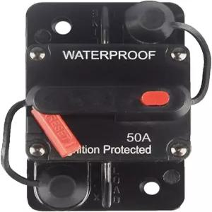 OUHL 50 암페어 서킷 브레이커 매뉴얼 리셋 30-250A Rv ATV 해상 트롤링 모터스 보트 차량용 12V-48V DC