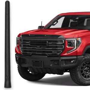 [미국배송] GMC 시에라 1500용 안테나 마스트러스 쇼트 고무 안테나(2006-2026) - 향상된 신호 수신을 위한 내부 구리 코일을 갖춘 독일 엔지니어링 세차 방지 및 간편한 설치 6 3/4인치