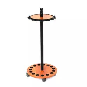 낚시대 보관대 바퀴달린 회전 원형 거치대 로드 바퀴 달린 낚싯대