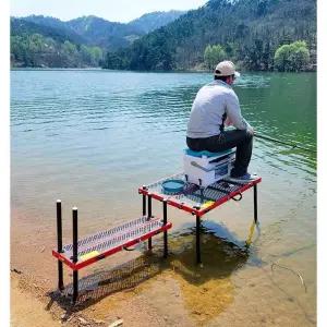 낚시용 좌대 발판 높이조절 낚시 접이식 큼직한 민물