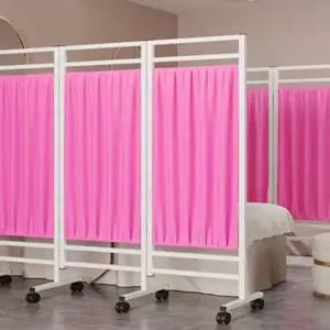 바퀴 파티션 이동형 병원 칸막이 스크린 탈의실 의료용