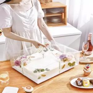 대형 케이크 상자 포장 투명박스 배달박스 컵케익 용기